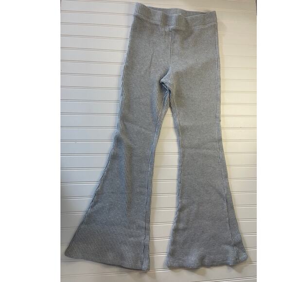 Aerie Waffleknit Gray Flare Leggings Pants Lounge Size Womens Medium - Picture 3 of 8